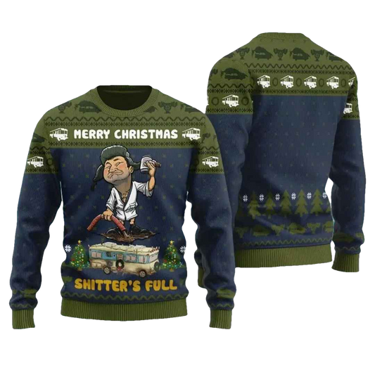 Christmas Shitters Full Ugly Christmas Sweater - Moonbestprint
