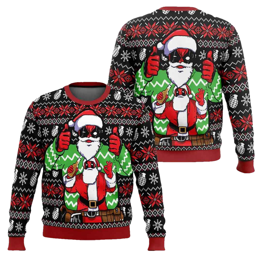 Christmas Deadpool Marvel Ugly Christmas Sweater - Moonbestprint