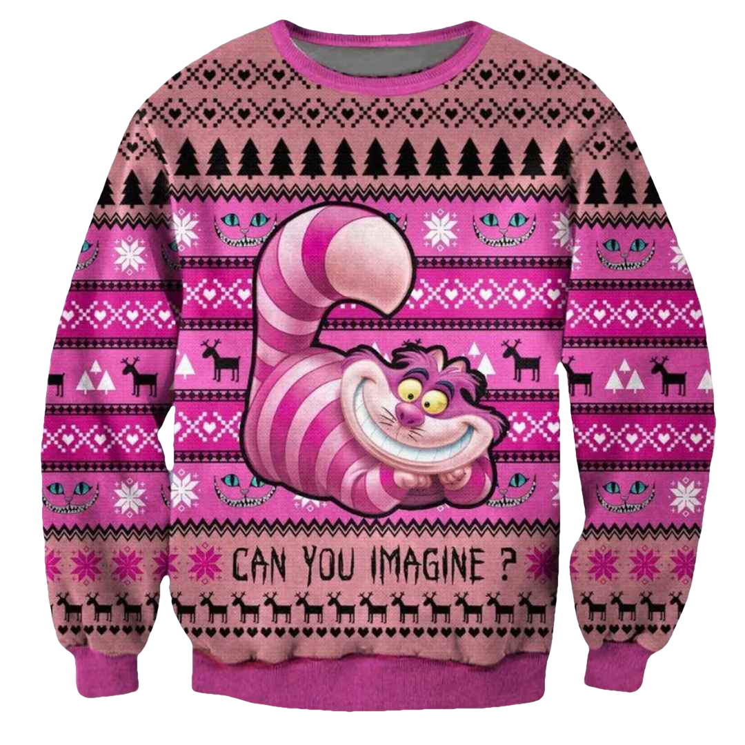 Cheshire Cat Ugly Christmas Sweater - Moonbestprint