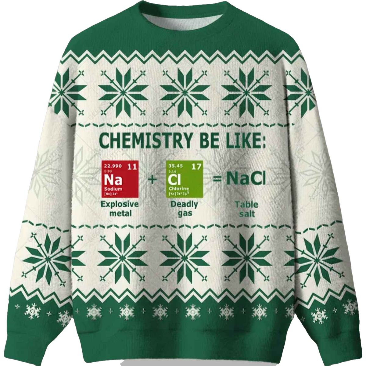 Chemistry Be Like Ugly Christmas Sweater - Moonbestprint