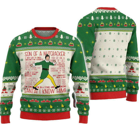 Buddy Elf Ugly Christmas Sweater - Moonbestprint