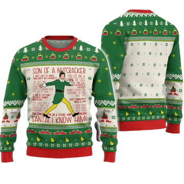 Buddy Elf Ugly Christmas Sweater - Moonbestprint
