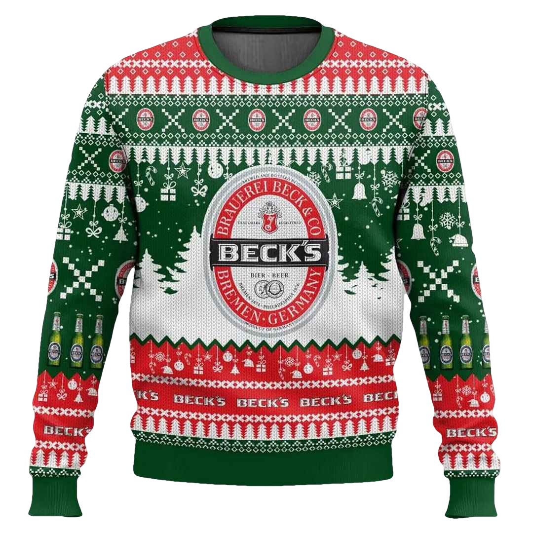 Beck’s German Beer Ugly Christmas Sweater - Moonbestprint