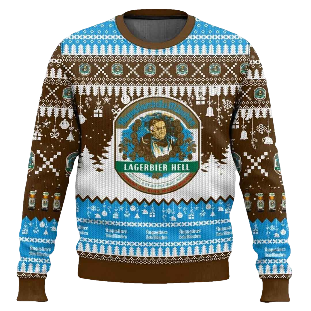 Augustiner Brau German Beer Ugly Christmas Sweater - Moonbestprint