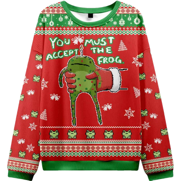 Accept Japanese Frog Ugly Christmas Sweater - Moonbestprint