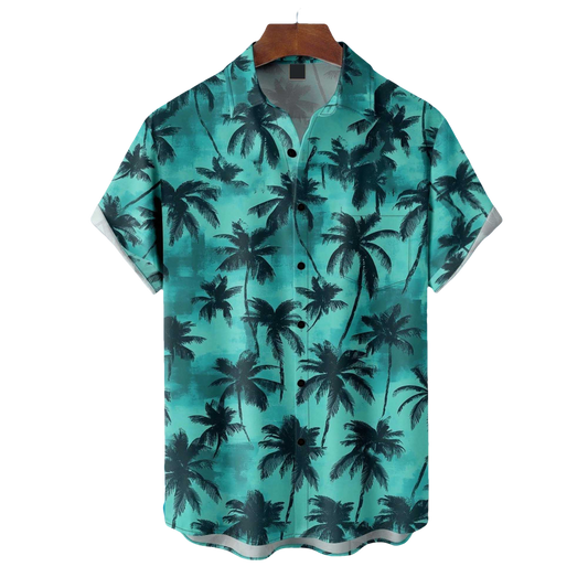 Palm Tree Hawaiian Shirt- Moonbestprint