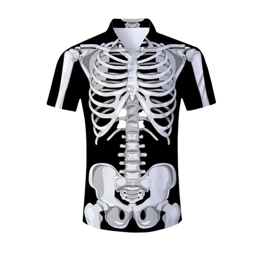 Skeleton Halloween Hawaiian Shirt 2025- Moonbestprint