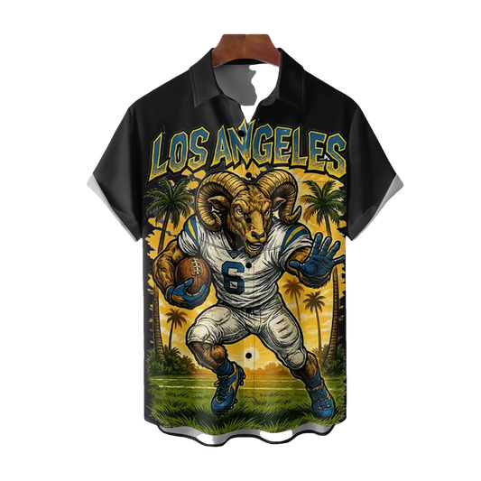 Rams American Football Holiday Hawaiian Shirt- Moonbestprint