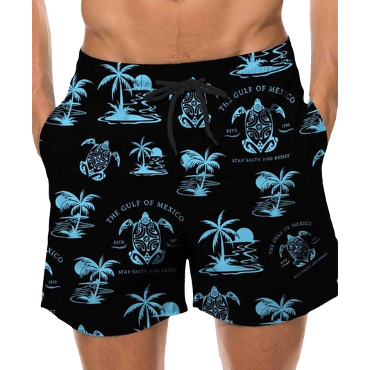 Gulf Of Mexico Est 1550 Stay Salty And Resist Hawaiian Shirt- Moonbestprint