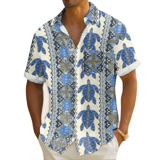 Gulf Of Mexico Turtle Hawaiian Shirt- Moonbestprint