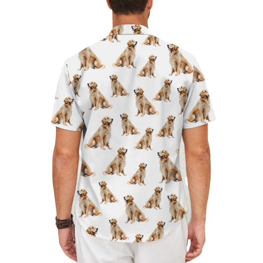 Golden Retriever Hawaiian Shirt- Moonbestprint