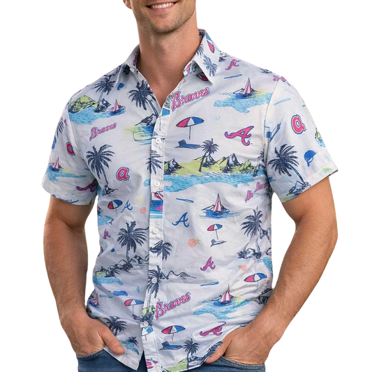 2026 Giveaway Braves Hawaiian Shirt- Moonbestprint