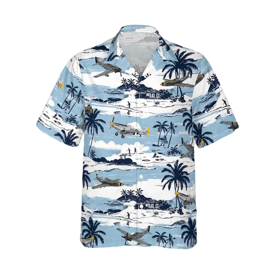 Aircraft Hawaiian Shirt- Moonbestprint