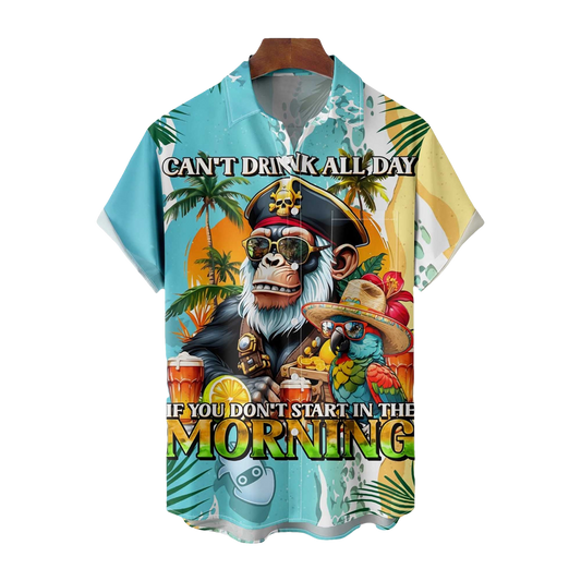 Can't Drink All Day If You Don't Start In The Morning Hawaiian Shirt- Moonbestprint
