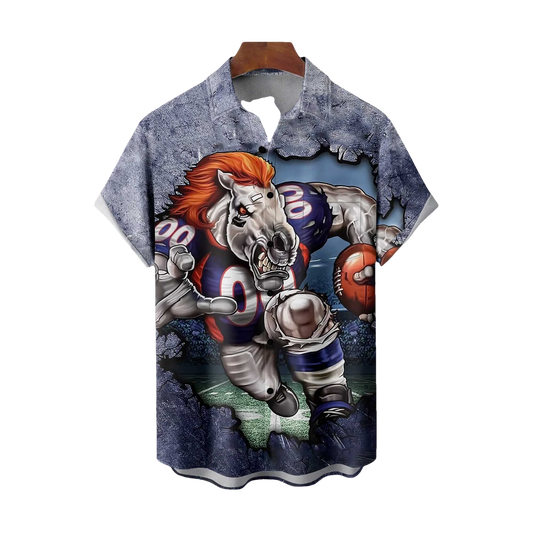 Broncos American Football Holiday Hawaiian Shirt- Moonbestprint