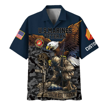 Custom USMC Hawaiian Shirt – Moonbestprint