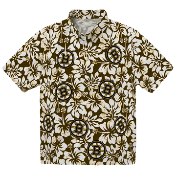 Boston Bruins Hawaiian Shirt - Hibiscus Motif – Moonbestprint