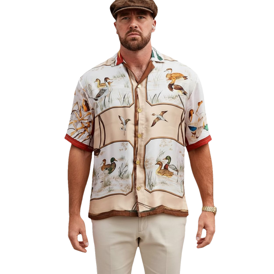 Travis Kelce Wood Duck Hawaiian Shirt Moonbestprint