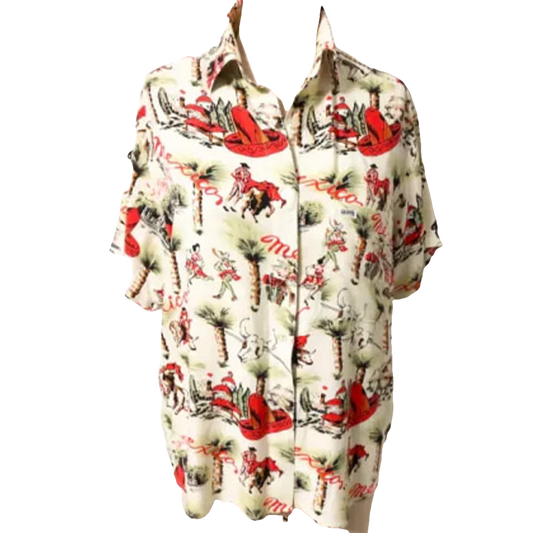 Rick Hatchett The White Lotus Mexican Themed Button Up Shirt Moonbestprint