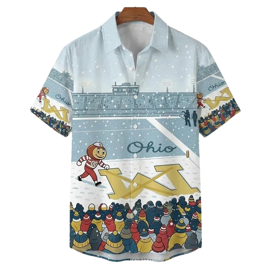 Ohio Erase The M Hawaiian Shirt Moonbestprint