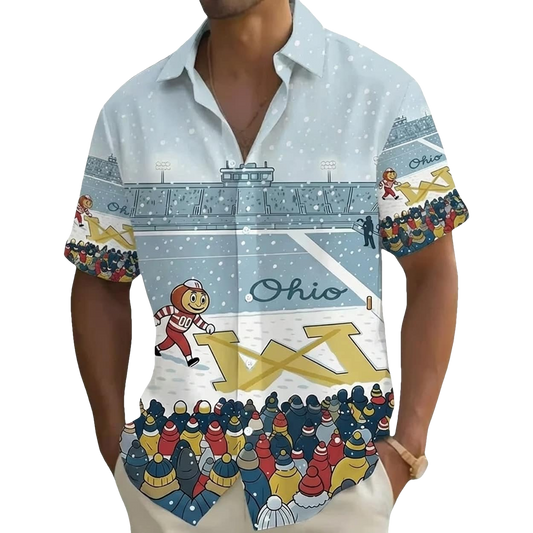 Ohio Erase The M Hawaiian Shirt Moonbestprint