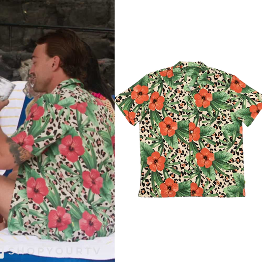 Max Collier Temptation Island Floral Hibiscus Shirt Moonbestprint