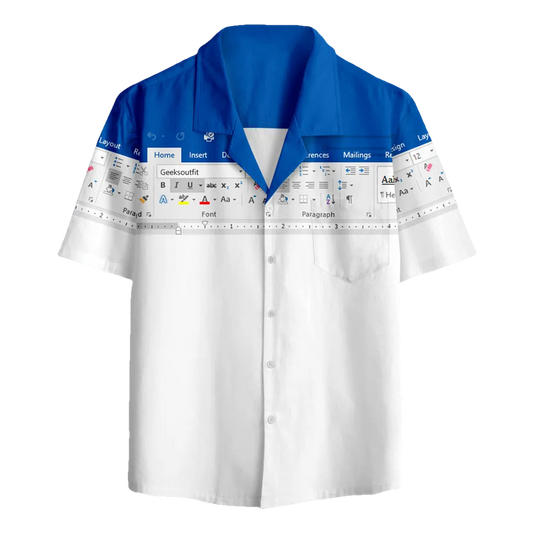 Microsoft Word Hawaiian Shirt Moonbestprint