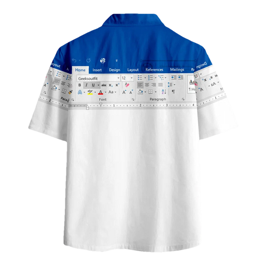 Microsoft Word Hawaiian Shirt Moonbestprint