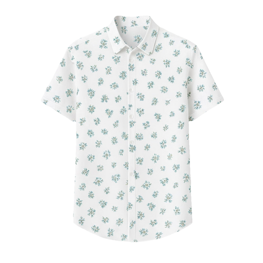 Luigi Mangione Model Floral Shirt Moonbestprint