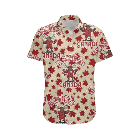 Elbows Up Canada Hawaiian Shirt Moonbestprint
