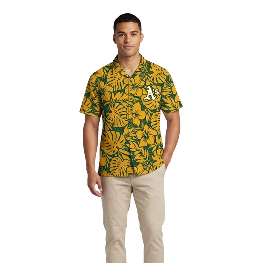 2026 Athletics Father's Day Hawaiian Shirt Giveaway Moonbestprint