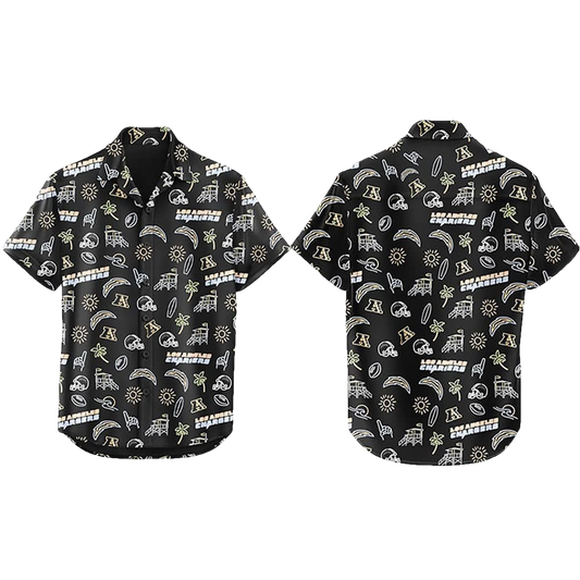 2025 Cameron Dicker Chargers Hawaiian Shirt Moonbestprint