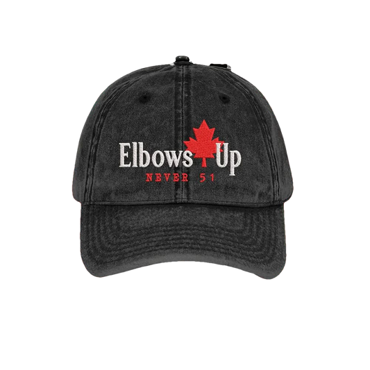 Elbows Up Never 51 Canada Hat Moonbestprint