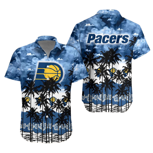 Indiana Pacers Aloha Shirt, NBA Hawaiian Shirt Moonbestprint