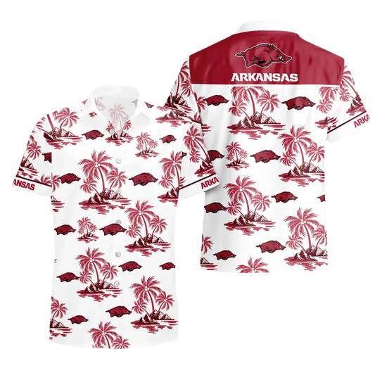 Arkansas Razorbacks Hawaii Shirt, NCAA Hawaiian Shirt Moonbestprint