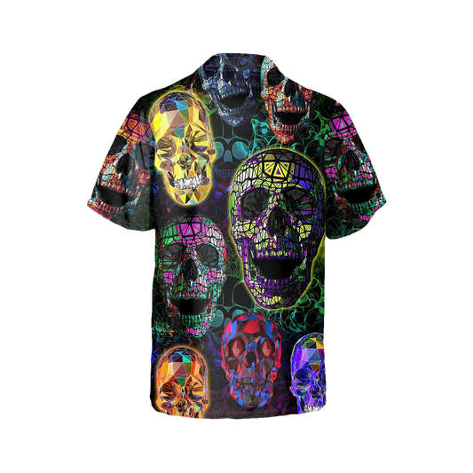 Multiverse Skull Hawaiian Shirt, Hawaiian Button Up Shirt, Tropical Shirts For Men Moonbestprint