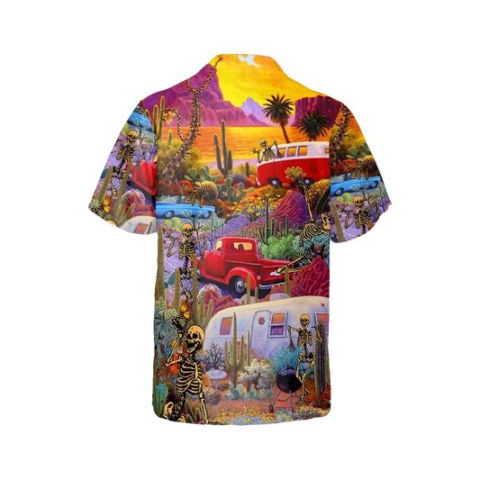 Skull In Dream Land Hawaiian Shirt, Hawaiian Button Up Shirt, Aloha Shirts Moonbestprint