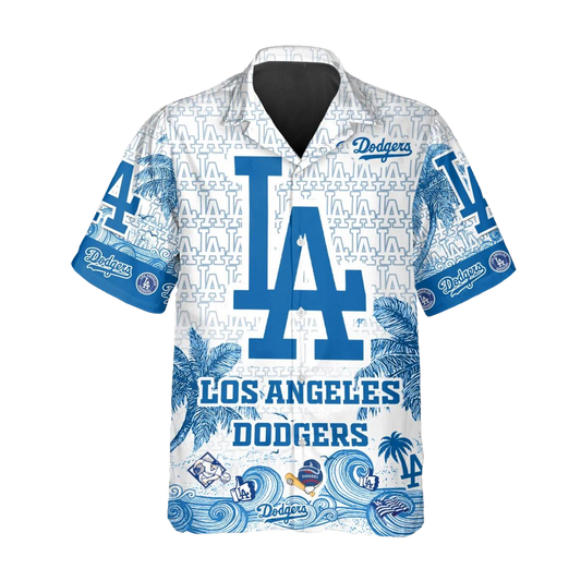 Custom Los Angeles Dodgers Hawaiian Shirt, Dodgers Aloha Shirt, MLB Hawaiian Shirt Moonbestprint