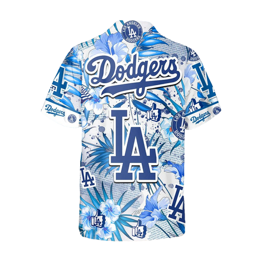 Los Angeles Dodgers Hawaiian Shirt, MLB Hawaiian Shirt Gift For Fans Moonbestprint