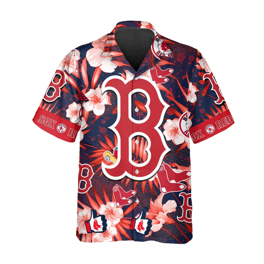 Boston Red Sox Hawaiian Shirt, MLB Hawaiian Shirt Gift For Fans Moonbestprint