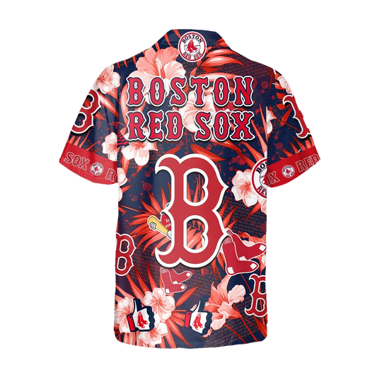 Boston Red Sox Hawaiian Shirt, MLB Hawaiian Shirt Gift For Fans Moonbestprint
