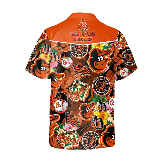 Pattern Baltimore Orioles Hawaiian Shirt, Baltimore Orioles Aloha Shirt Moonbestprint