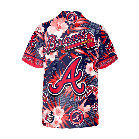 Atlanta Braves Hawaiian Shirt, MLB Hawaiian Shirt Gift For Fans Moonbestprint
