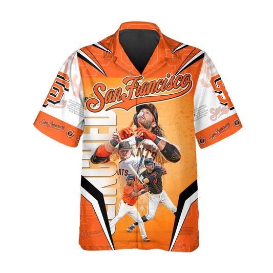 Legends San Francisco Giants Hawaiian Shirt, SF Giants Aloha Shirt, MLB Hawaiian Shirt Moonbestprint