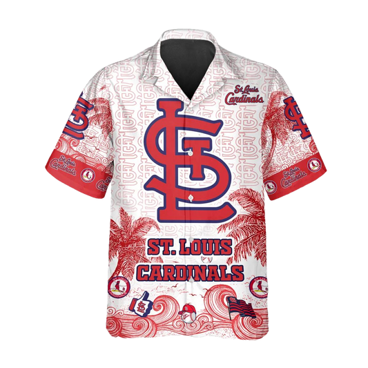 Custom St. Louis Cardinals Hawaiian Shirt, St. Louis Cardinals Aloha Shirt, MLB Hawaiian Shirt Moonbestprint