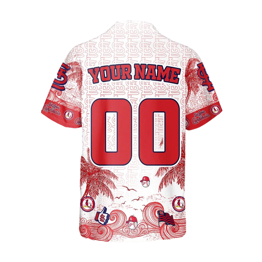 Custom St. Louis Cardinals Hawaiian Shirt, St. Louis Cardinals Aloha Shirt, MLB Hawaiian Shirt Moonbestprint
