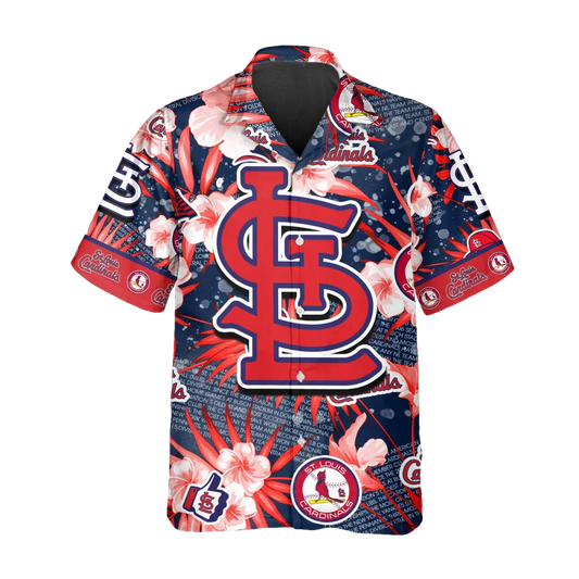St. Louis Cardinals Hawaiian Shirt, MLB Hawaiian Shirt Gift For Fans Moonbestprint