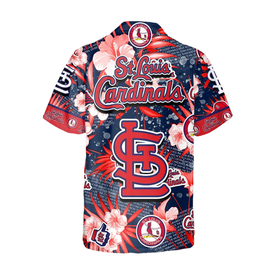 St. Louis Cardinals Hawaiian Shirt, MLB Hawaiian Shirt Gift For Fans Moonbestprint