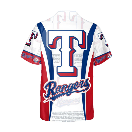 Legends Texas Rangers Hawaiian Shirt, Texas Rangers Aloha Shirt, MLB Hawaiian Shirt Moonbestprint