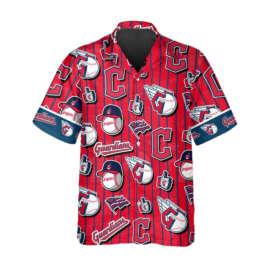 Cleveland Guardians Hawaiian Shirt, MLB Hawaiian Shirt Gift For Fans Moonbestprint